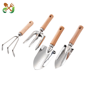 Ensemble d'outils de <span class=keywords><strong>jardin</strong></span> - 4/5 pièces - Outils à main en acier inoxydable robustes - Kit d'outils de bricolage - Manche en bois ergonomique - Accessoires de <span class=keywords><strong>jardin</strong></span> OEM - Product Image 2