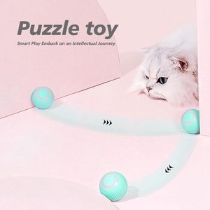 Balle roulante automatique à rotation 360° avec recharge USB, jouet d'exercice pour animaux de compagnie, balle intelligente pour chat, jouets de poursuite - Product Image 6