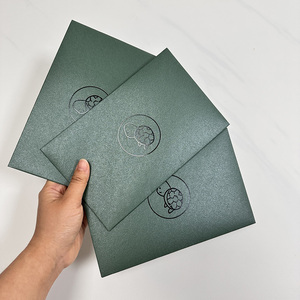Sobres de Papel Verde Oscuro Personalizados, Tarjetas de Felicitación con Sobre, Embalaje para Invitaciones - Product Image 6