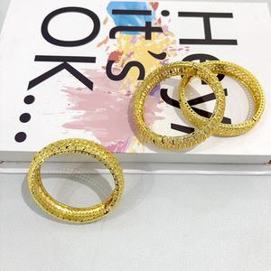 Hot Selling Wholesale Dubai Jewelry Luxuryy Indian 24k <b>Gold</b> <b>Plated</b> Wedding <b>Bangle</b> Bracelet for Women or Men - Product Image 1
