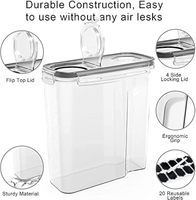 Boîte de rangement multifonctionnelle moderne transparente et hermétique moulée par injection, lot de 7, pour réfrigérateur, garde-manger, riz, céréales, œufs, en PET, certifiée CE