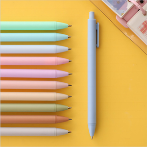 Stylo à bille en plastique recouvert <span class=keywords><strong>de</strong></span> caoutchouc X708, vente chaude, multicolores, bon marché, macaron, mignon, stylo cadeau coloré - Product Image 6