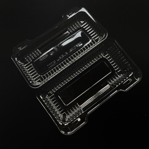 High quality plastic clamshell fruit vegetable container Custom clear food box for bakery disposable plastic container take away