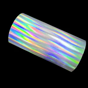 Novo Holograma Adesivo de Vinil Destrutível Ultra Casca de ovo Papéis, Hot Sale Eye-catching Casca Holográfica Reflexiva Adesivos