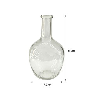 Vase en verre vert transparent haut <span class=keywords><strong>de</strong></span> gamme pour mariage, décoration <span class=keywords><strong>de</strong></span> table, support pour fleurs séchées, vase à fleurs en verre moderne <span class=keywords><strong>de</strong></span> luxe - Product Image 5