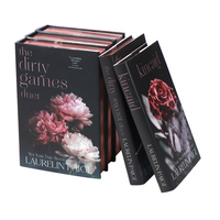 Pencetakan Buku Novel Romantis Sampul Keras Kustom dengan Tepi Berlapis, Cetak Offset, dan Sampul Pelindung dengan Cetak Foil, Seri Buku Jilid Keras