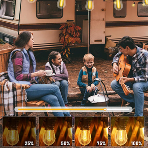 Guirnalda de jardín conectable, luces Led decorativas y luminares resistentes a la intemperie para exteriores de grado comercial Vintage - Product Image 4