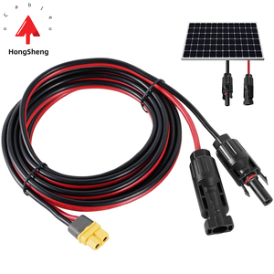 Xt60 adapter để năng lượng mặt trời cắm ổ cắm mở rộng Sạc Cáp dây 12AWG năng lượng mặt trời bảng điều khiển kết nối dòng năng lượng mặt trời PV dây kết nối - Product Image 2