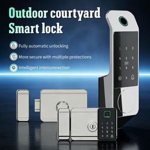 Glomarket Wi-Fi Cloud & App IP65 Waterproof Aluminium Alloy Outdoor Smart Gate <b>Lock</b> Fingerprint Face Recognition for Wood Door - Product Image 6