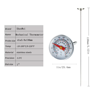 Кухонный биметаллический термометр из нержавеющей стали - Product Image 3
