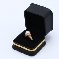 Boîtes à bijoux FADELI en cuir PU, doublure en cachemire perlé, logo personnalisé, couleur personnalisable, design personnalisable pour pendentif/boucles d'oreilles/collier