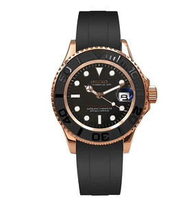 Reloj Deportivo para Hombre Serie Yacht <span class=keywords><strong>Masters</strong></span> Rol, Mecanismo Automático Japonés 8215, Correa de Goma de 20mm, Acero Inoxidable, Alarma, para Buceo - Product Image 4