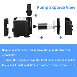 Bomba de Agua Sumergible de 2000 l/h para Lagos, Bomba Sumergible de 110 Voltios para Estanques de Peces Koi, Fuentes, Acuaponía, Peceras y Acuarios - Product Image 4
