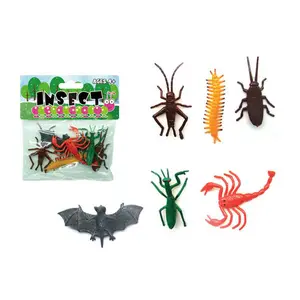 Çocuk doğal bilim seti Mini plastik Beetle böcek oyuncak plastik böcekler