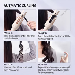 Automatischer Rotierender Lockenstab Professionelles Lockenwickler-Set Tragbare 9-in-1 Austauschbare Lockenstäbe für Frauen - Product Image 4