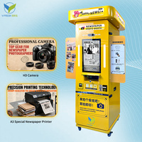 VFresh Vintage Venta caliente Popular Máquina Inteligente para negocios periódico Photo Booth máquina expendedora