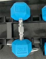 Haltères hexagonaux colorés de gros pour la gym avec poignée ergonomique chromée pour l'exercice des bras unisexe et le fitness à domicile