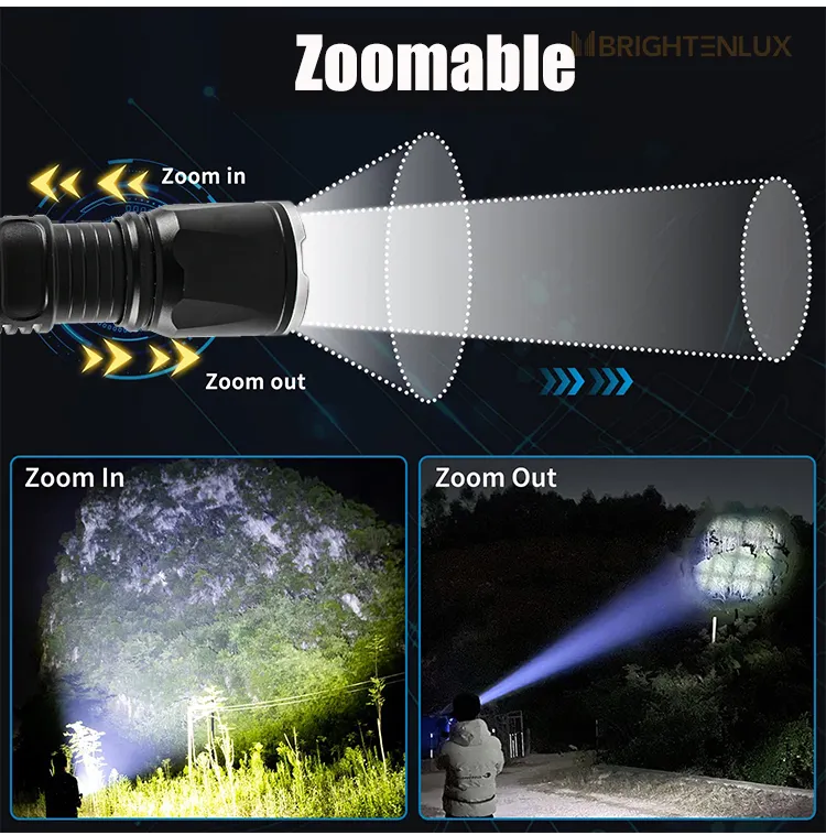 XHP50 militärische usb-taschenlampe zoom starkes licht benutzerdefinierte Taschenlampe super hell leistungsstark edc wiederaufladbar hohe leistung led-taschenlampe