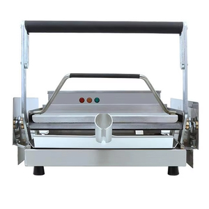 Machine à cuire les hamburgers XEOLEO, machine à hamburgers commerciale à double couche en acier inoxydable, machine à faire des hamburgers, 800W - Product Image 2
