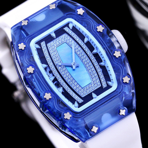 Montre de luxe transparente ajourée, montre mécanique haut de gamme pour événements de luxe en plein air, accessoire futuriste - Product Image 3