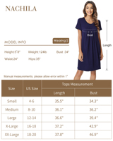 Chemises de nuit RTS pour femmes en viscose de bambou, plissées, vêtements de nuit rafraîchissants, doux, design sans étiquette, évacuation de l'humidité