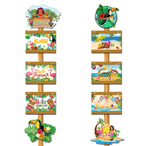 Letrero Decorativo para Puerta con Diseño de Verano, Estilo <span class=keywords><strong>Hawaiano</strong></span>, para Interiores y Exteriores, Decoración para Fiestas Hawaianas - Product Image 4