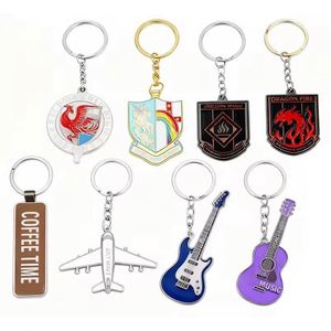 Wholesale Antique Color Keyring <b>Ring</b> Keychains Metal <b>Name</b> Logo Design Key Chains for Souvenir Custom Promotional Gifts - Product Image 1