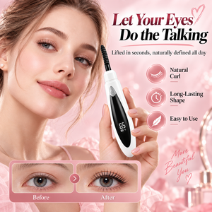 <b>Heated</b> Eyelash <b>Curler</b> USB Rechargeable 3 Temperature Settings Digital Display ABS Lash Styling Tool - Product Image 5