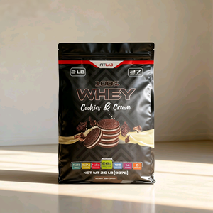 Sac d'impression personnalisé étanche à l'eau Surface Handling Ziplock Poudre Pochette pour Cococa Lait Protéine Vitamine - Product Image 1