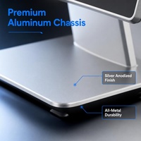 ZOLON AS10 Dual Screen POS 15.6"+10.1" Layar Sentuh NFC Android 14 GMS Mesin Kasir untuk Pelanggan NPU AI MOQ Rendah 10pcs