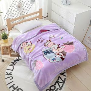 Couverture ChamXue à double couche, couverture en raschel épaisse, couverture en <span class=keywords><strong>polaire</strong></span> extra épaisse pour l'hiver, jeté de canapé chaud pour la maison, motif imprimé, petite taille - Product Image 1