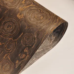 Greenland-chapa de madera compuesta marrón, 24 "x 96" con respaldo de lana, bricolaje, para caja de joyas, Interior de coche, decoración del hogar, 2 uds.