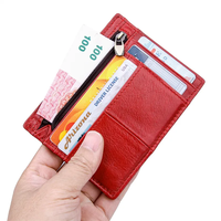 Dompet Kartu Tipis Wanita Dig Discount Card Holder dengan Kantong Koin dan Fitur RFID Blocking