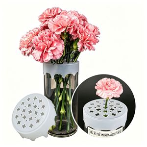 Insert de vase en silicone pour arrangement floral, séparateur de tiges, support de fixation, outil d'arrangement pour fleuristes - Product Image 5