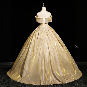 Robe de soirée <span class=keywords><strong>vocale</strong></span> élégante à épaules dénudées, longueur ras du sol, pour chœur d'adultes et lycéens en cérémonie de remise des diplômes - Product Image 4