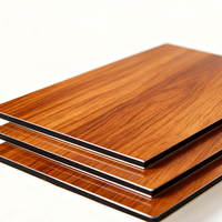 Matériaux de construction flexibles, design en bois, panneau composite en acier acoustique, revêtement en aluminium, décoration murale extérieure et intérieure, ACM