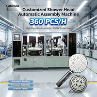 Machine d'assemblage automatique de pommeaux de douche XUNNUO, contrôlée par PLC, 3000W, moteur, garantie 1 an, équipement sanitaire pour salle de bain