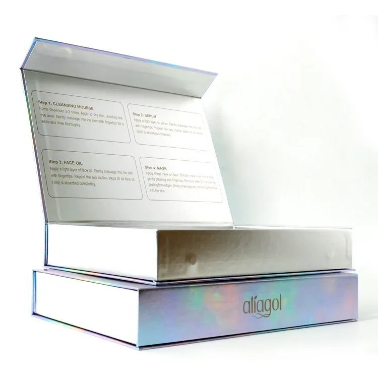 Özel boyut geri dönüşümlü karton kağıt sert sert mıknatıs kutusu ambalaj manyetik kapaklı lüks katlanır manyetik hediye kutusu