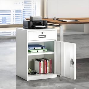 Archivador de almacenamiento de oficina de acero de estilo moderno personalizable, un cajón y una puerta con bloqueo de contraseña para dormitorio - Product Image 2