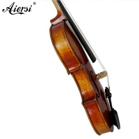 Sinomusik Luthier Handmade Professional Violin Red Brown Oil Painted Italian Craft Skill Nice Flame Maple and Carved Spruce