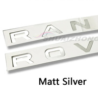 10 ensembles d'autocollants 3D en ABS pour voiture, lettres pour capot avant, coffre arrière, emblème de badge Range Rover, logo, accessoires de style automobile