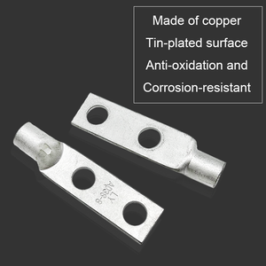 Red Copper Tube Cable <strong>Connector</strong> with Double Hole Compression Flat Cable <strong>Terminal</strong> Square Lug <strong>Terminals</strong> Type - Product Image 6
