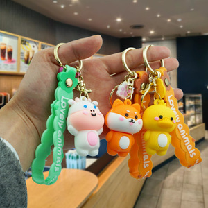 Soododo Muñeco <span class=keywords><strong>de</strong></span> Mono y Conejo <span class=keywords><strong>de</strong></span> PVC con Impresión UV, Llavero Flexible <span class=keywords><strong>de</strong></span> Anime, Colgante <span class=keywords><strong>para</strong></span> Bolsa, <span class=keywords><strong>Coche</strong></span>, Joyería, Bonito y Divertido - Product Image 3
