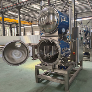 OEM industriale cibo <span class=keywords><strong>Autoclave</strong></span> macchina per barattoli di vetro lattina lavorazione a vapore storta sterilizzatore - Product Image 6