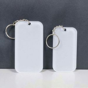 Thermal Transfer Acrylic Keychain Blanks-Recyclable Simple Design Single-Sided DIY <b>Key</b> <b>Rings</b> for <b>Custom</b> Logo Promotional Gifts - Product Image 3