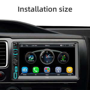 Radio stéréo de <span class=keywords><strong>voiture</strong></span> 2 DIN MP5 Radio de <span class=keywords><strong>voiture</strong></span> multimédia avec lecteur CarPlay <span class=keywords><strong>Bluetooth</strong></span> à écran tactile Affichage numérique 7 pouces - Product Image 6
