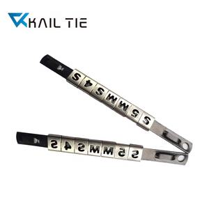 Plaque marqueur pour câble électrique, 9.5mm x 89mm, Type 316, en acier inoxydable - Product Image 3