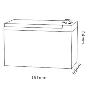 Batería <span class=keywords><strong>de</strong></span> plomo ácido Mhb <span class=keywords><strong>de</strong></span> fábrica Agm Vrla Ups 12V 6ah para cajeros automáticos - Product Image 2