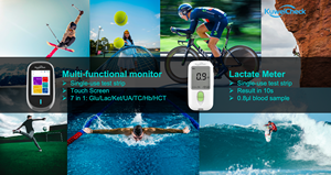 Système portable de surveillance de la <span class=keywords><strong>glycémie</strong></span> et de la lactate, éjection des bandelettes en un clic, sans contamination, résultats rapides et fiables - Product Image 4