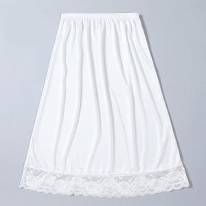 <span class=keywords><strong>Jupon</strong></span> <span class=keywords><strong>long</strong></span> en satin pour femme de 60 cm, <span class=keywords><strong>sous</strong></span>-jupe de sécurité coupe trapèze <span class=keywords><strong>sous</strong></span> <span class=keywords><strong>robe</strong></span> - Product Image 2